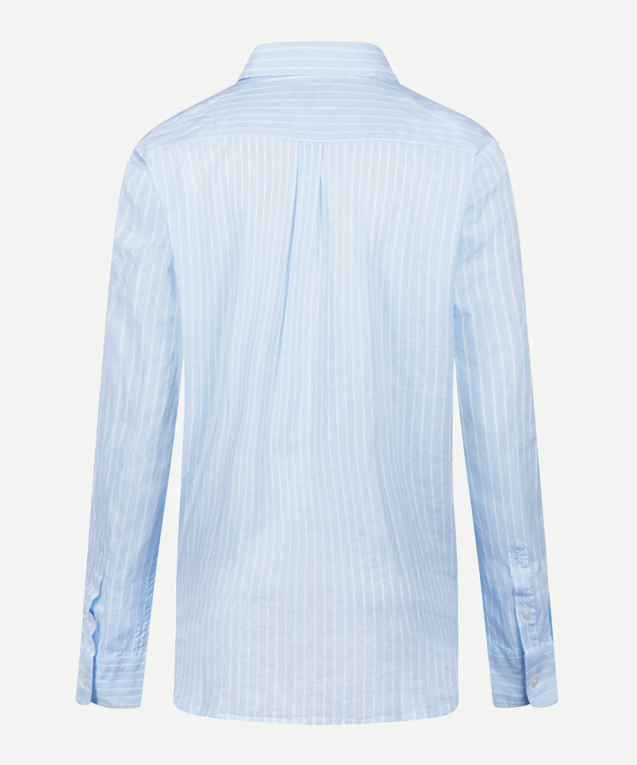 Blouse Katoen Linnen Streep | Light Blue - Image 4