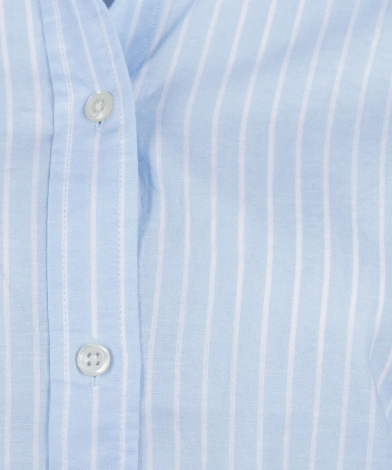 Blouse Katoen Linnen Streep | Light Blue - Image 6