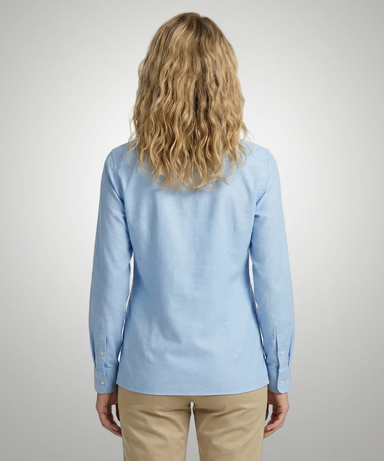 Blouse Oxford Stretch | Light Blue - Image 3