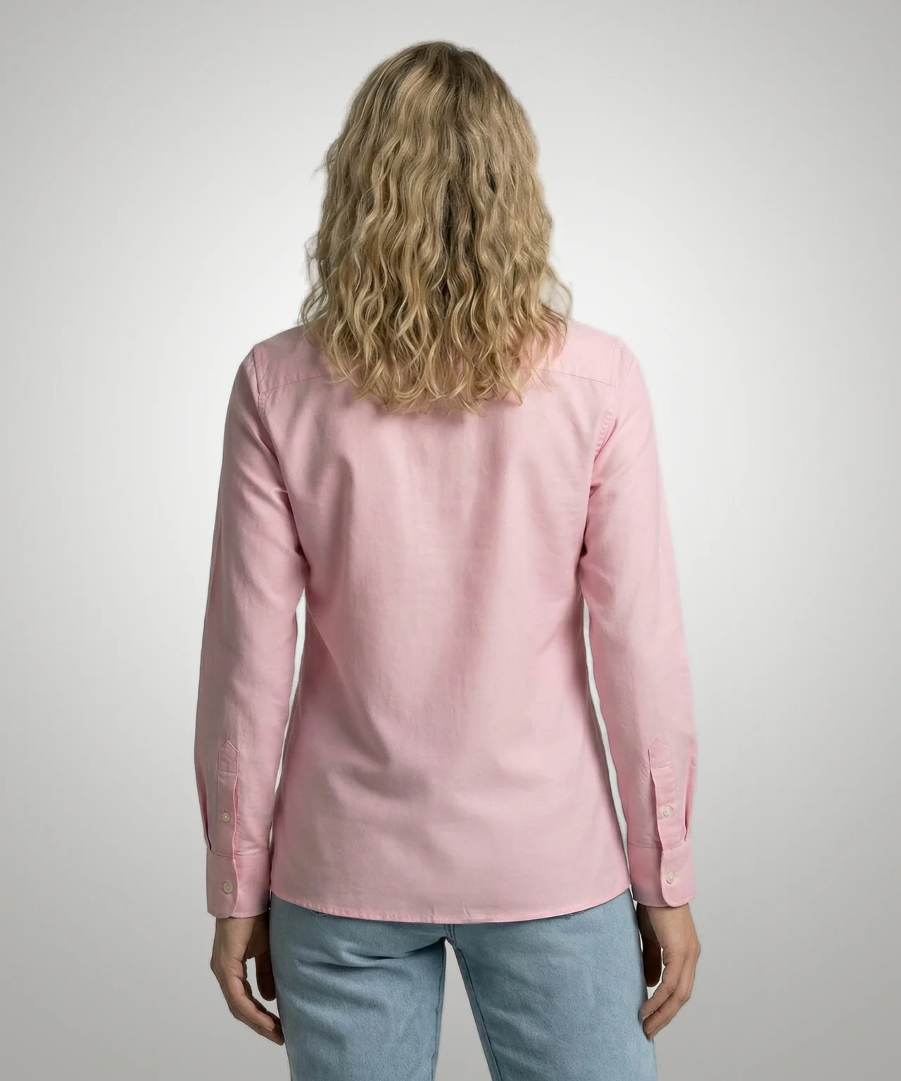 Blouse Oxford Stretch | Light Pink - Image 3