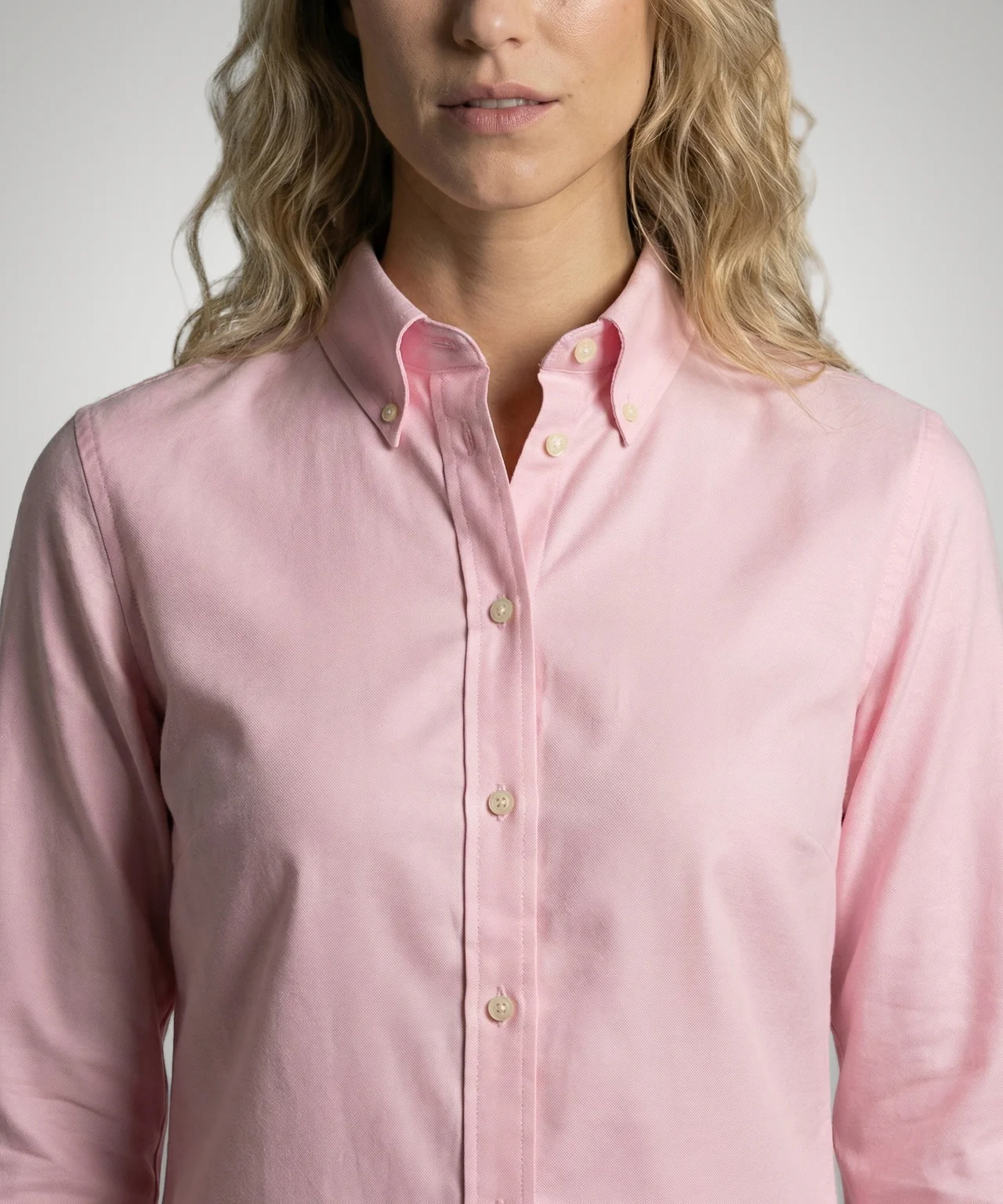 Blouse Oxford Stretch | Light Pink - Image 5