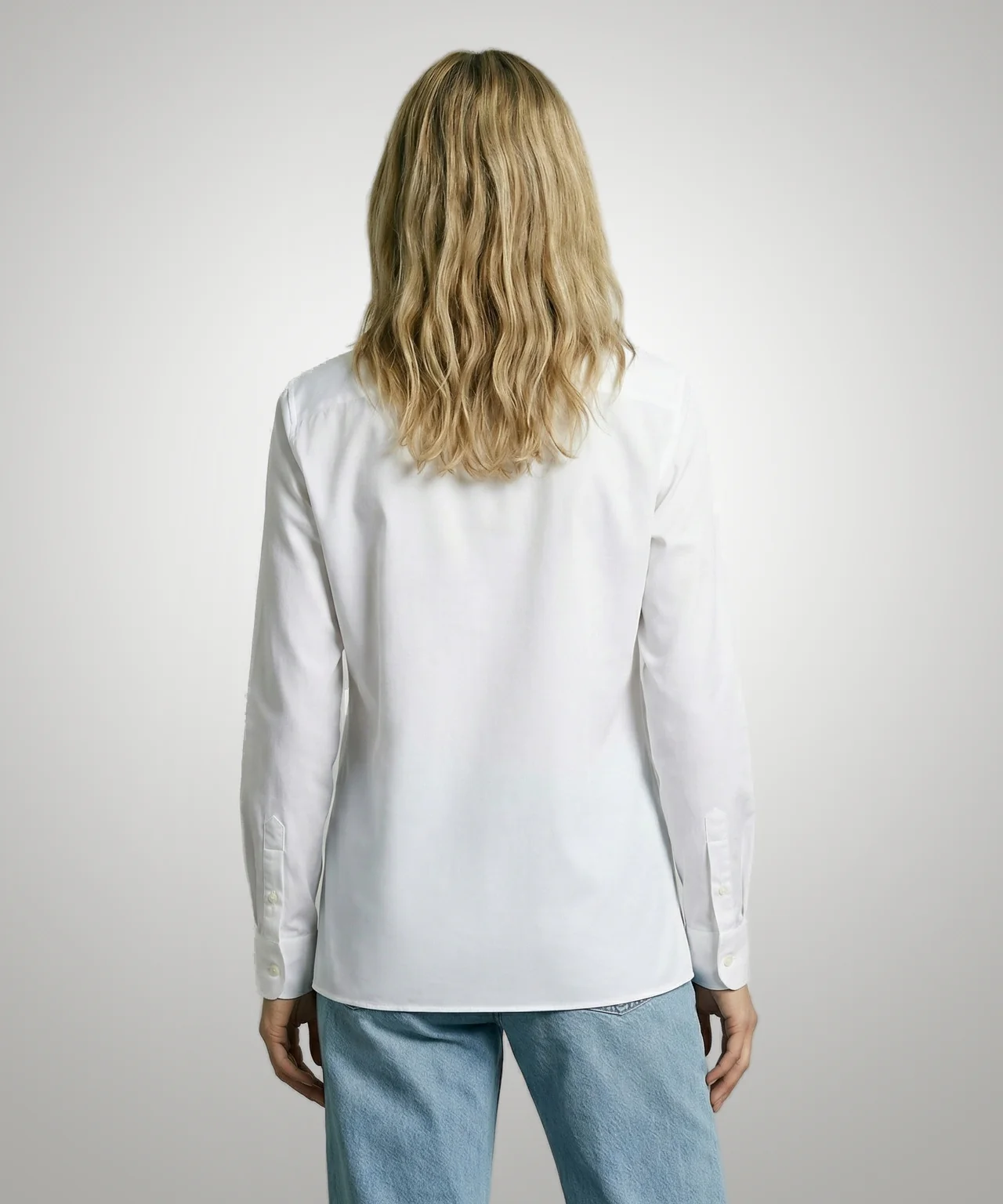Blouse Oxford Stretch | White - Image 3