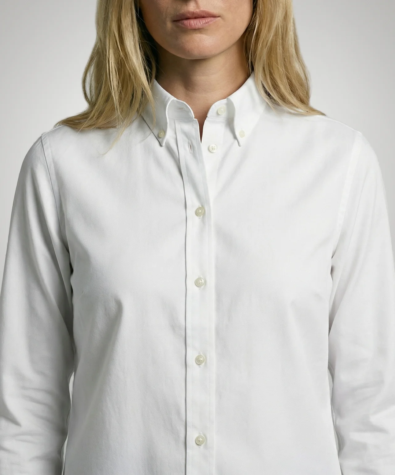 Blouse Oxford Stretch | White - Image 5