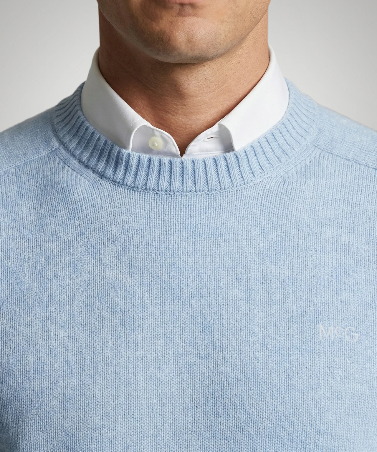 Trui Katoen Ronde Hals | Light Blue - Image 5