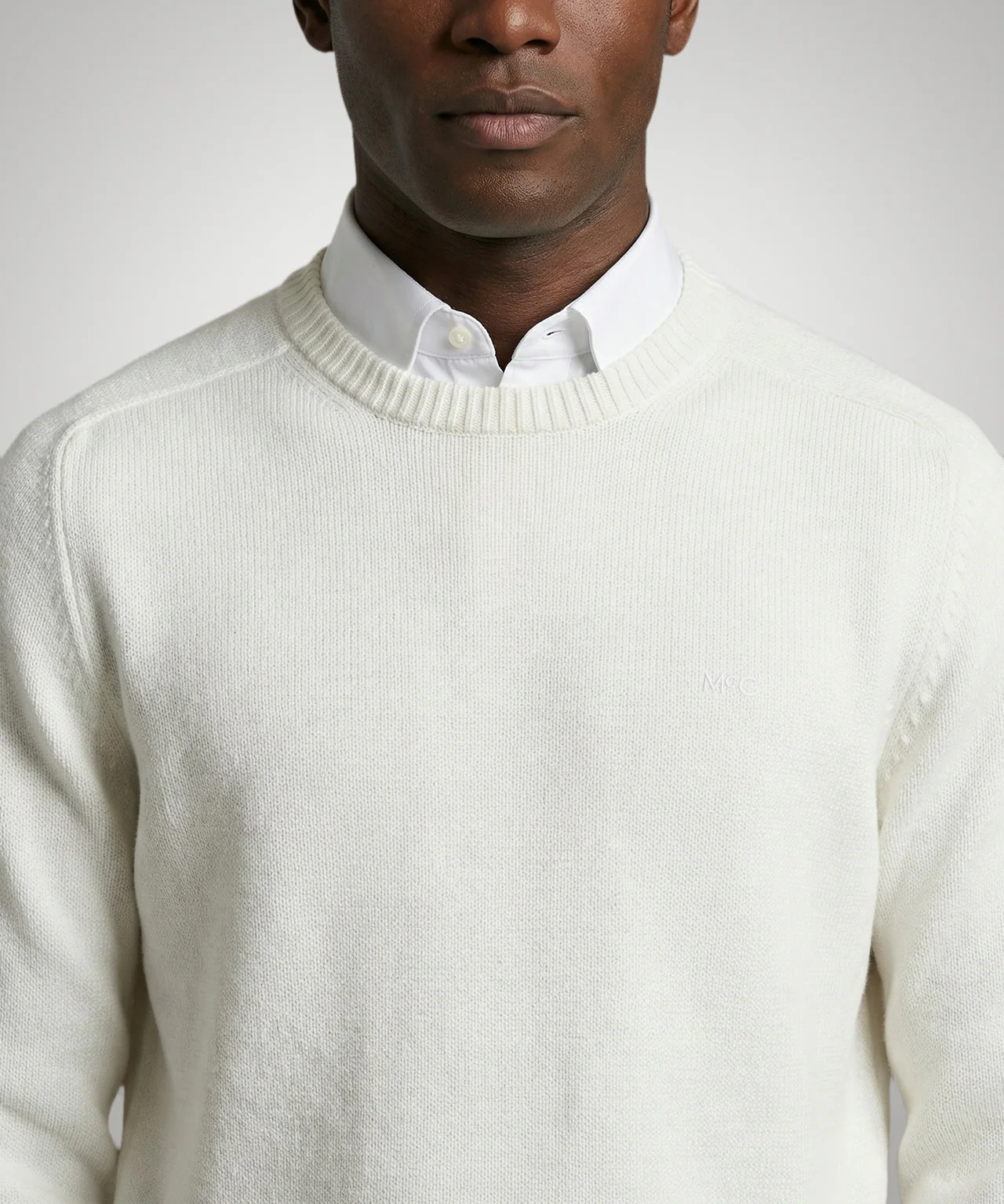 Trui Katoen Ronde Hals | Off White - Image 5