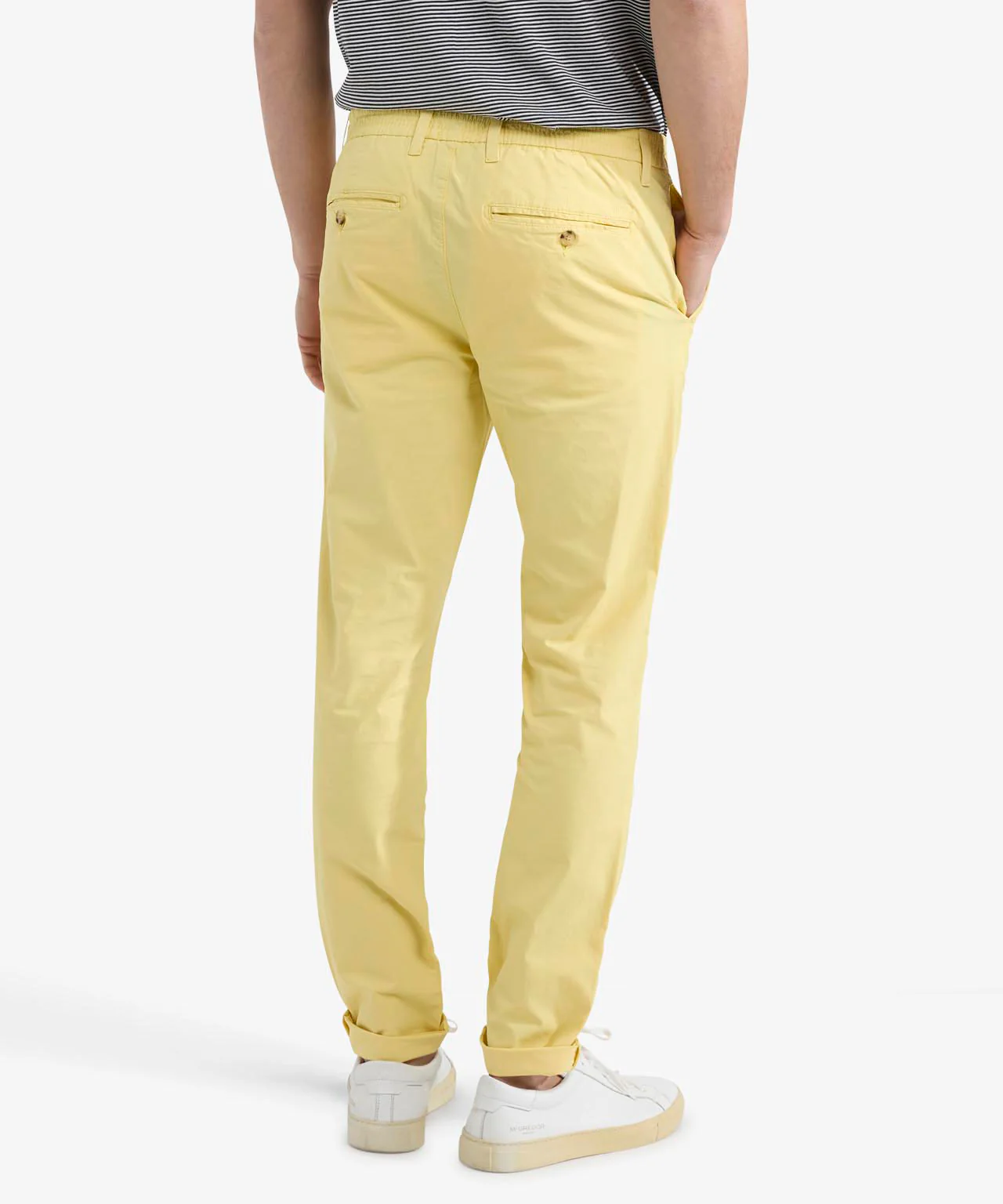 Chino Poplin Modern Fit | Lemon Yellow - Image 4