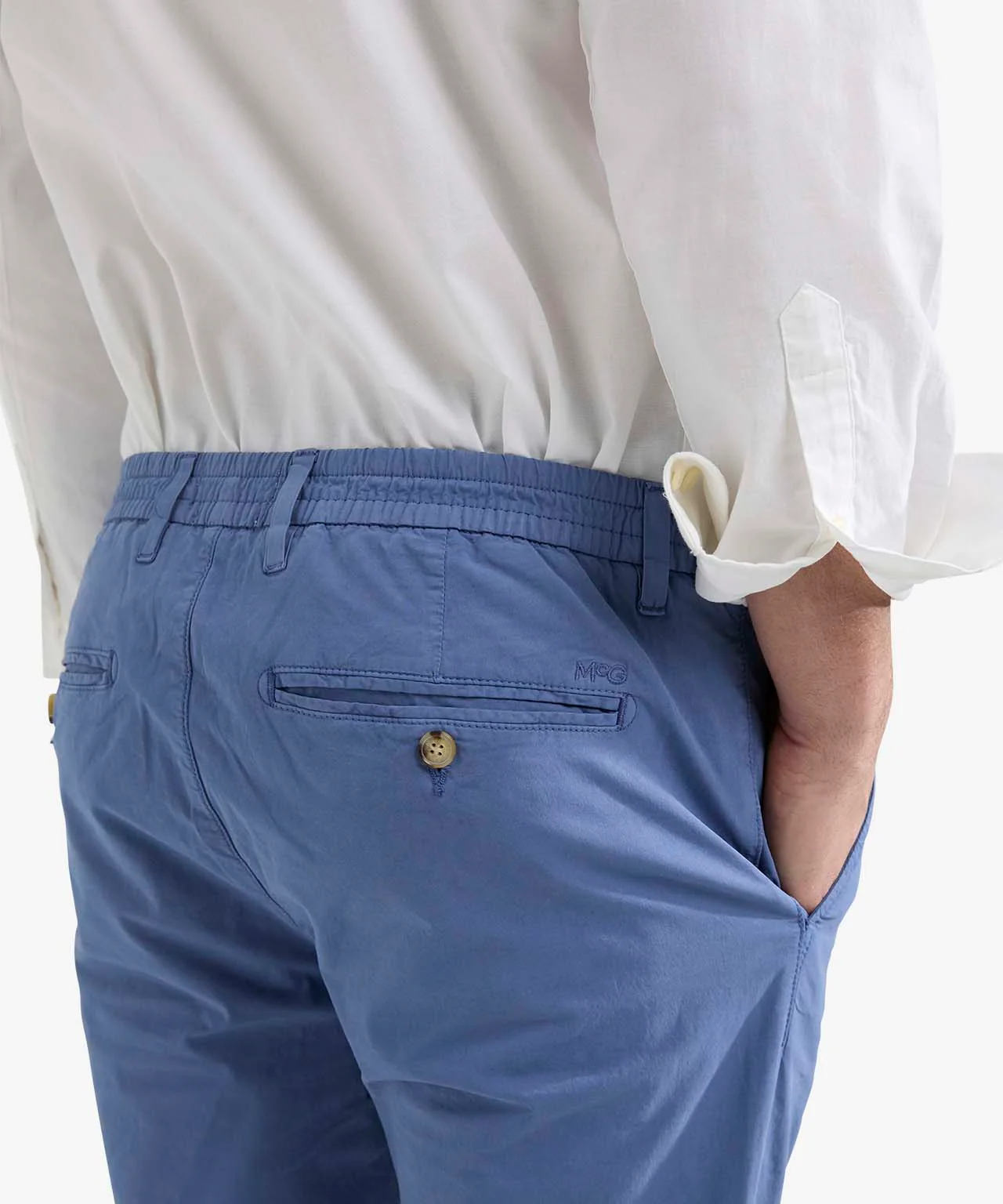 Chino Poplin Modern Fit | Vintage Blue - Image 6