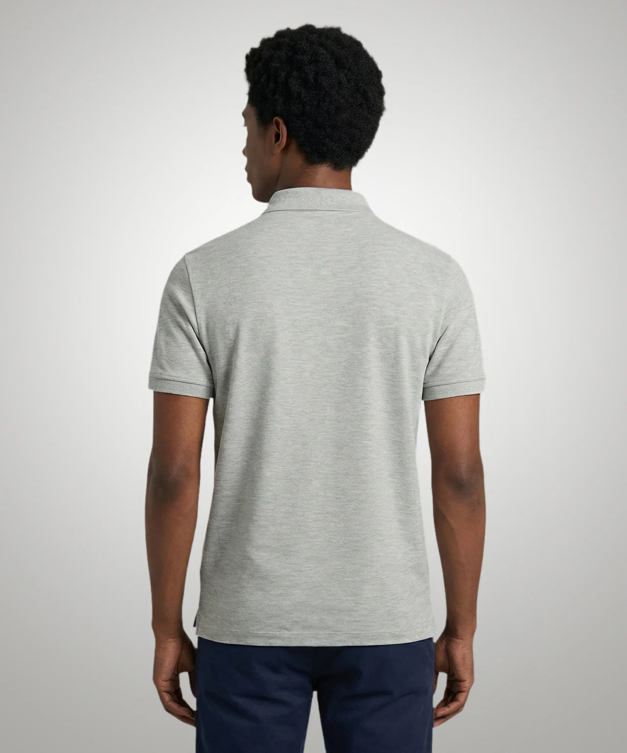 Classic Polo Regular Fit | Medium Grey Melange - Image 3