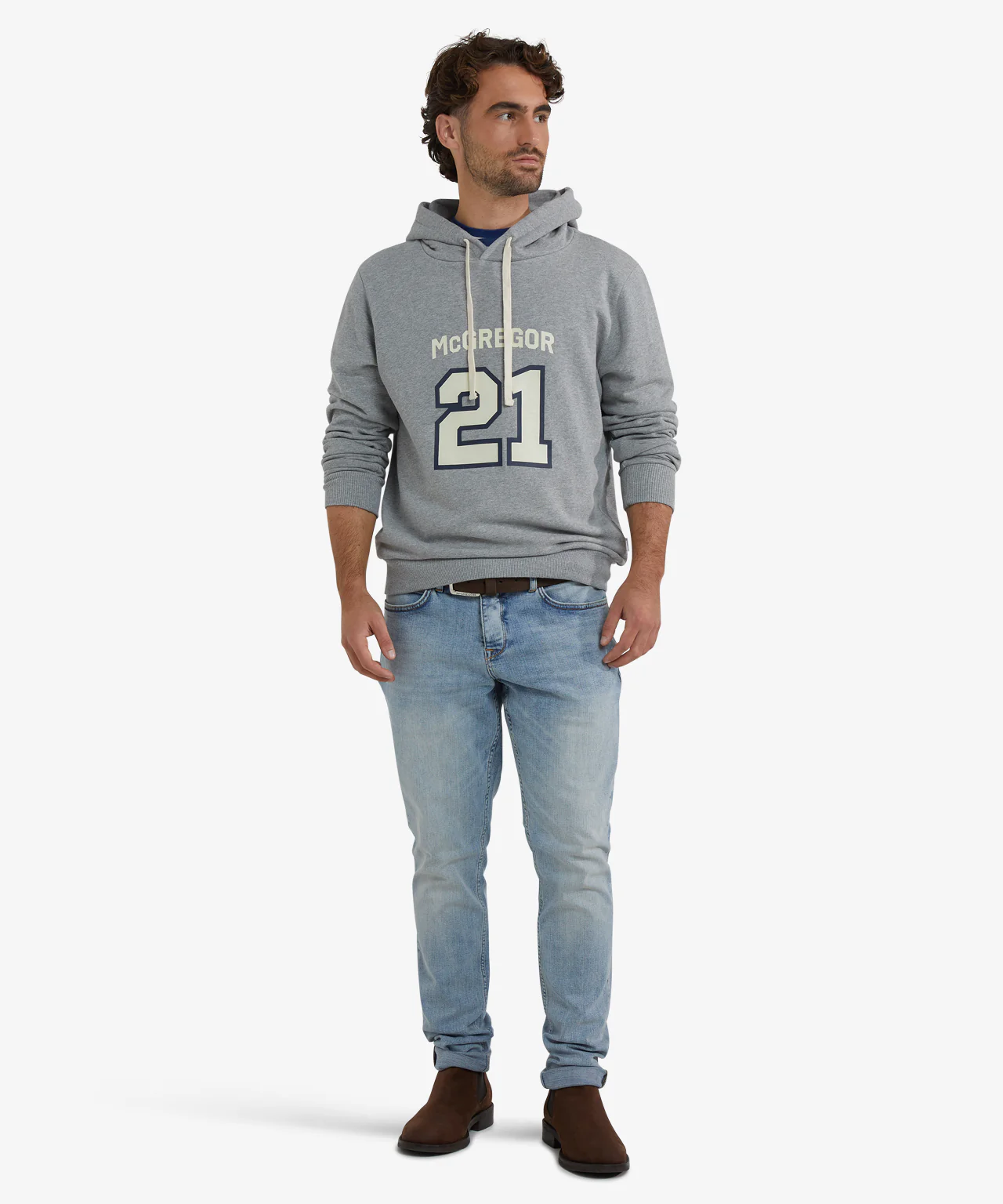 Hoody Graphic 21 | Medium Grey Melange - Image 3