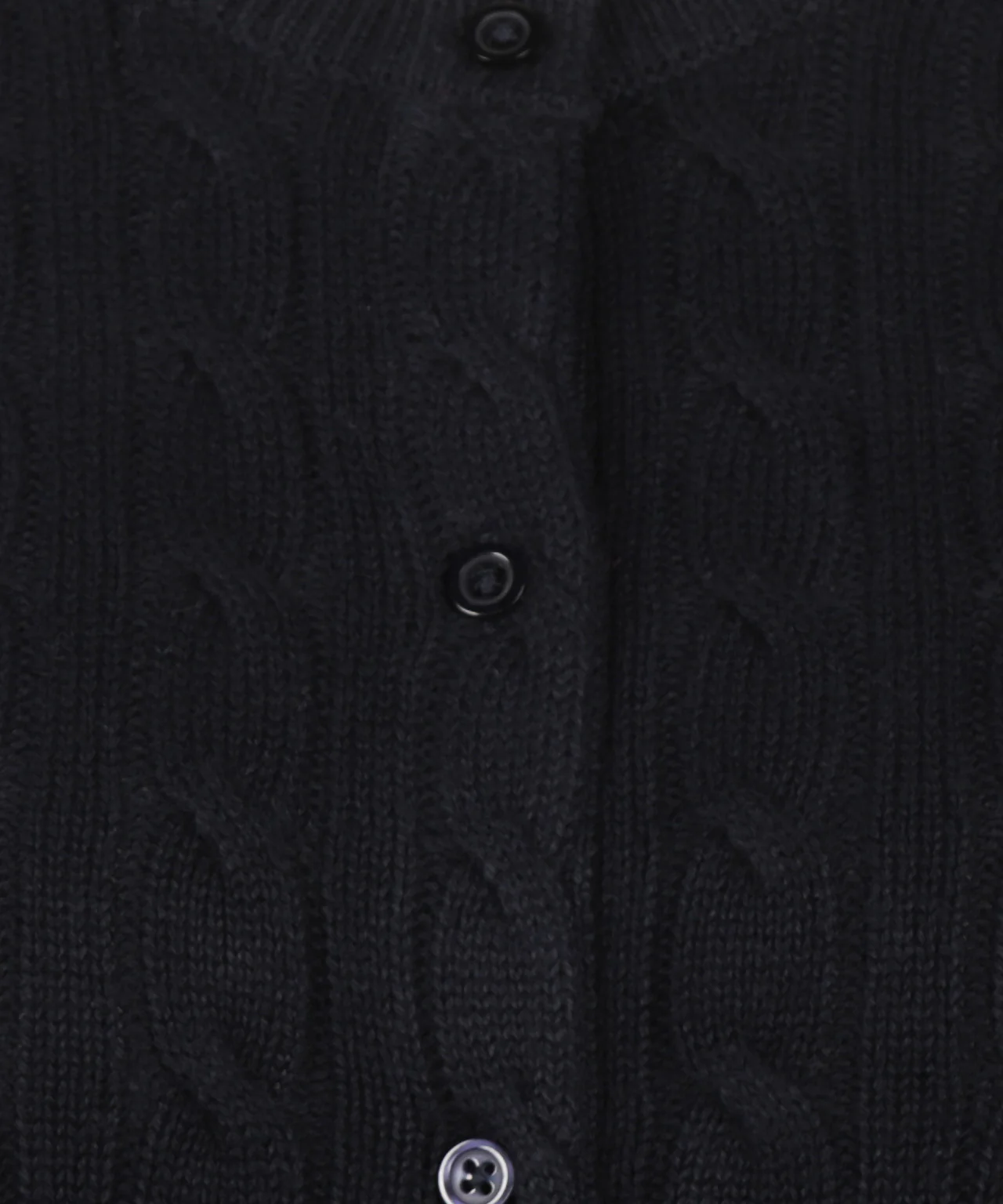 Knoopvest Kabelpatroon Katoen-Kasjmier | Navy - Image 6