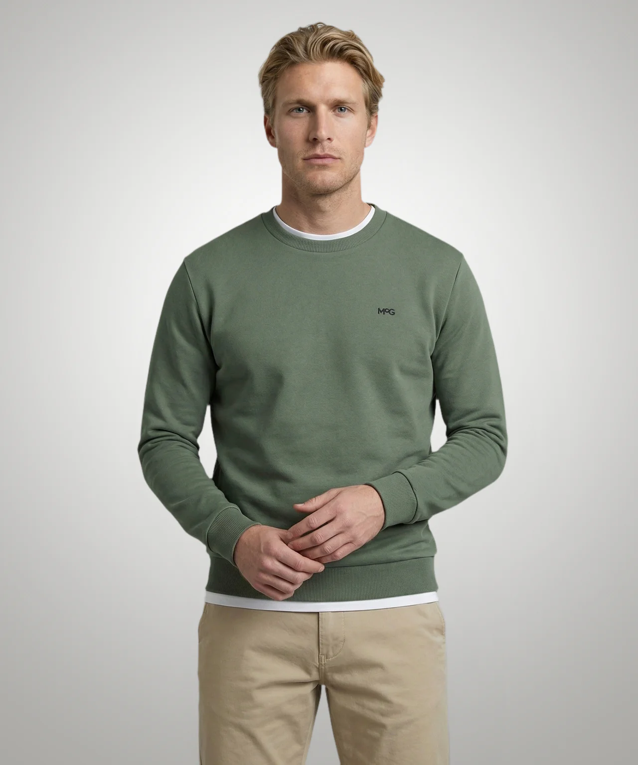 McG Logo Crew | Light Olive