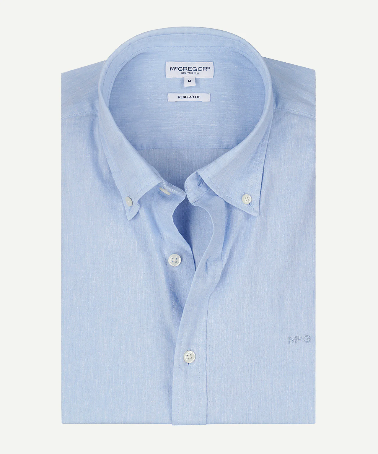 Overhemd Katoen Linnen | Light Blue - Image 7