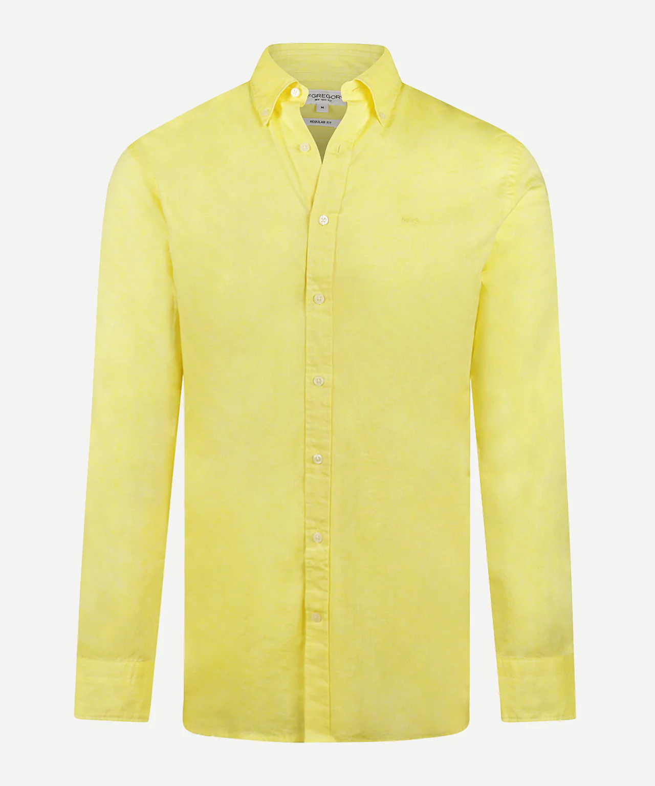 Overhemd Katoen Linnen | Light Yellow - Image 2