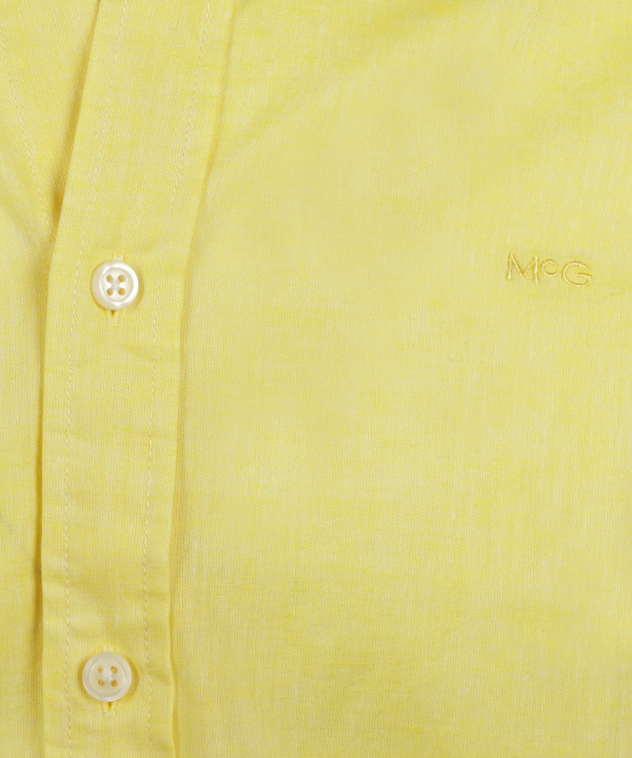 Overhemd Katoen Linnen | Light Yellow - Image 6