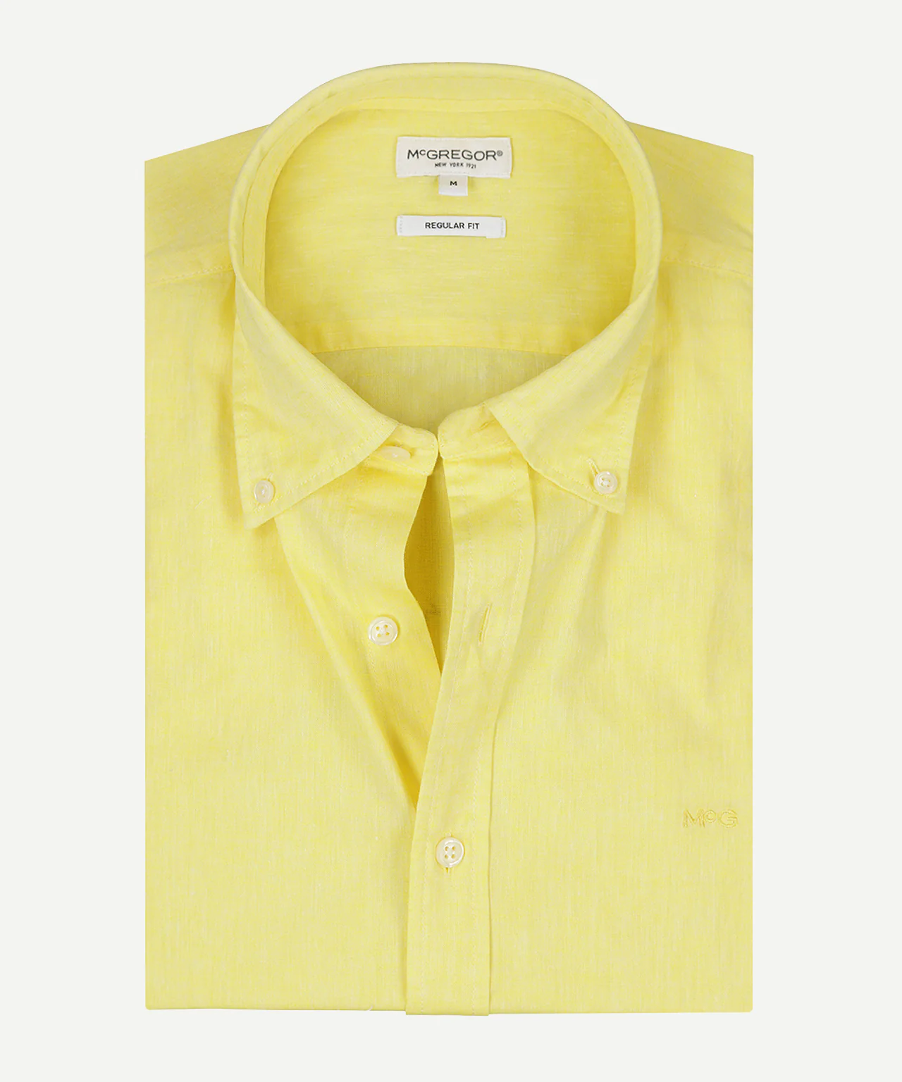 Overhemd Katoen Linnen | Light Yellow - Image 7