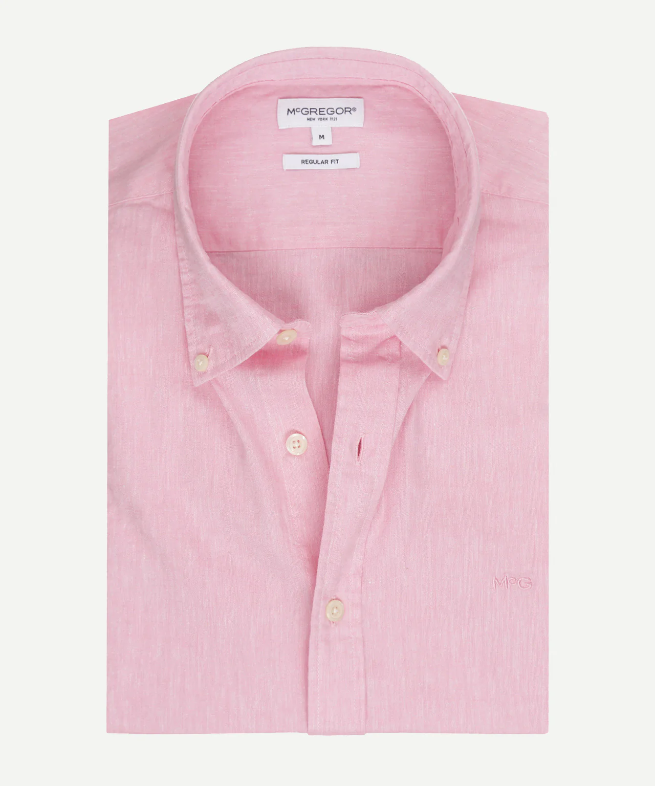 Overhemd Katoen Linnen | Pink - Image 7