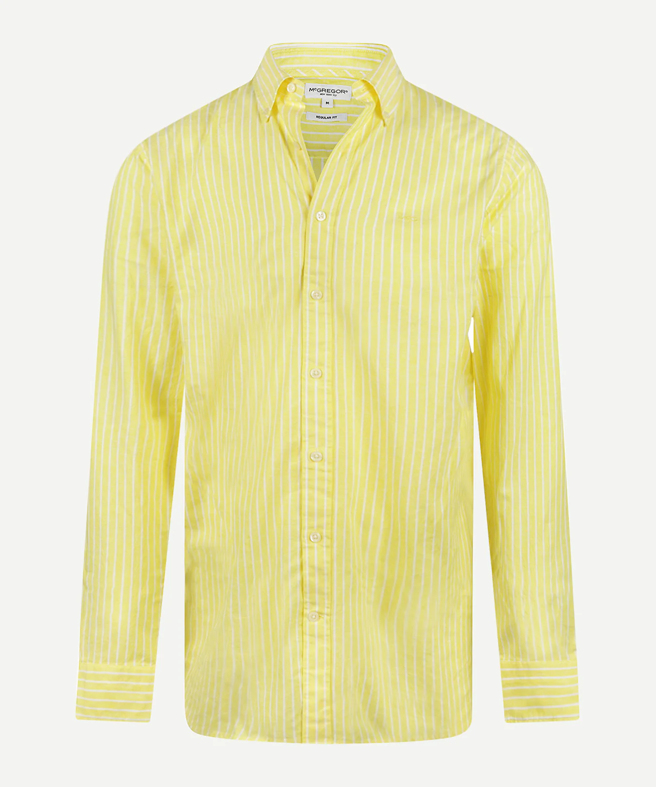 Overhemd Katoen Linnen Streep | Light Yellow - Image 2