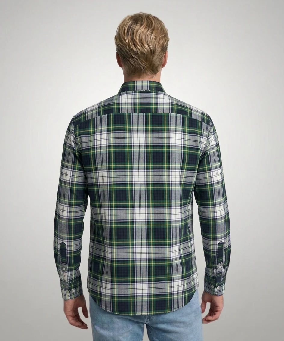 Overhemd Oxford Ruit | Navy - Image 3