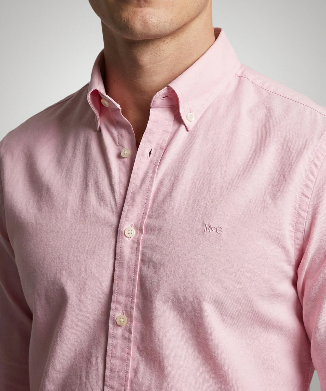 Overhemd Oxford Stretch | Light Pink - Image 5