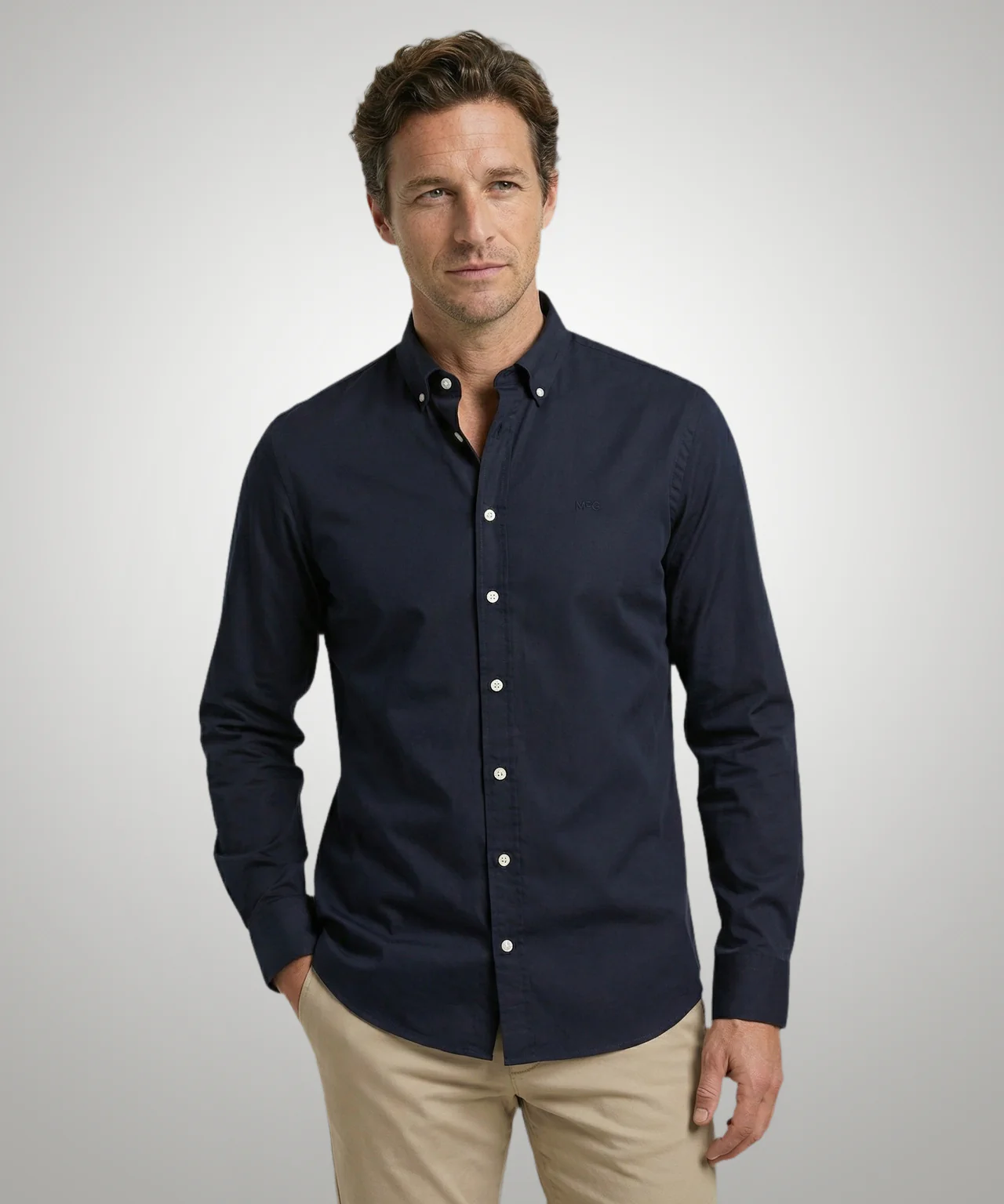 Overhemd Poplin | Navy