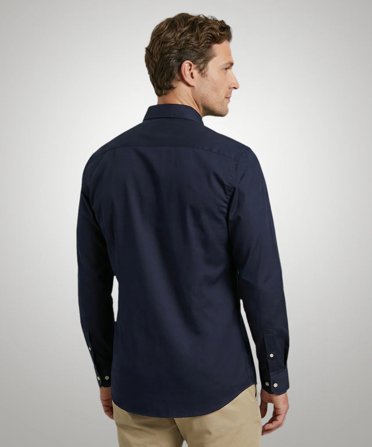 Overhemd Poplin | Navy - Image 3