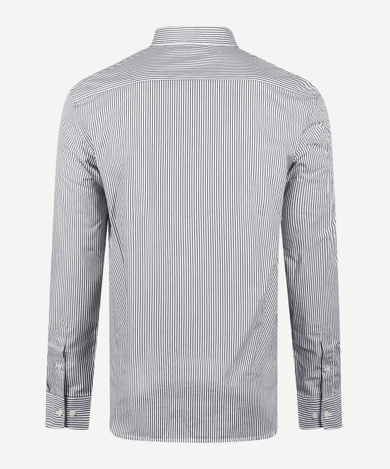 Overhemd Poplin Streep | Navy - Image 4