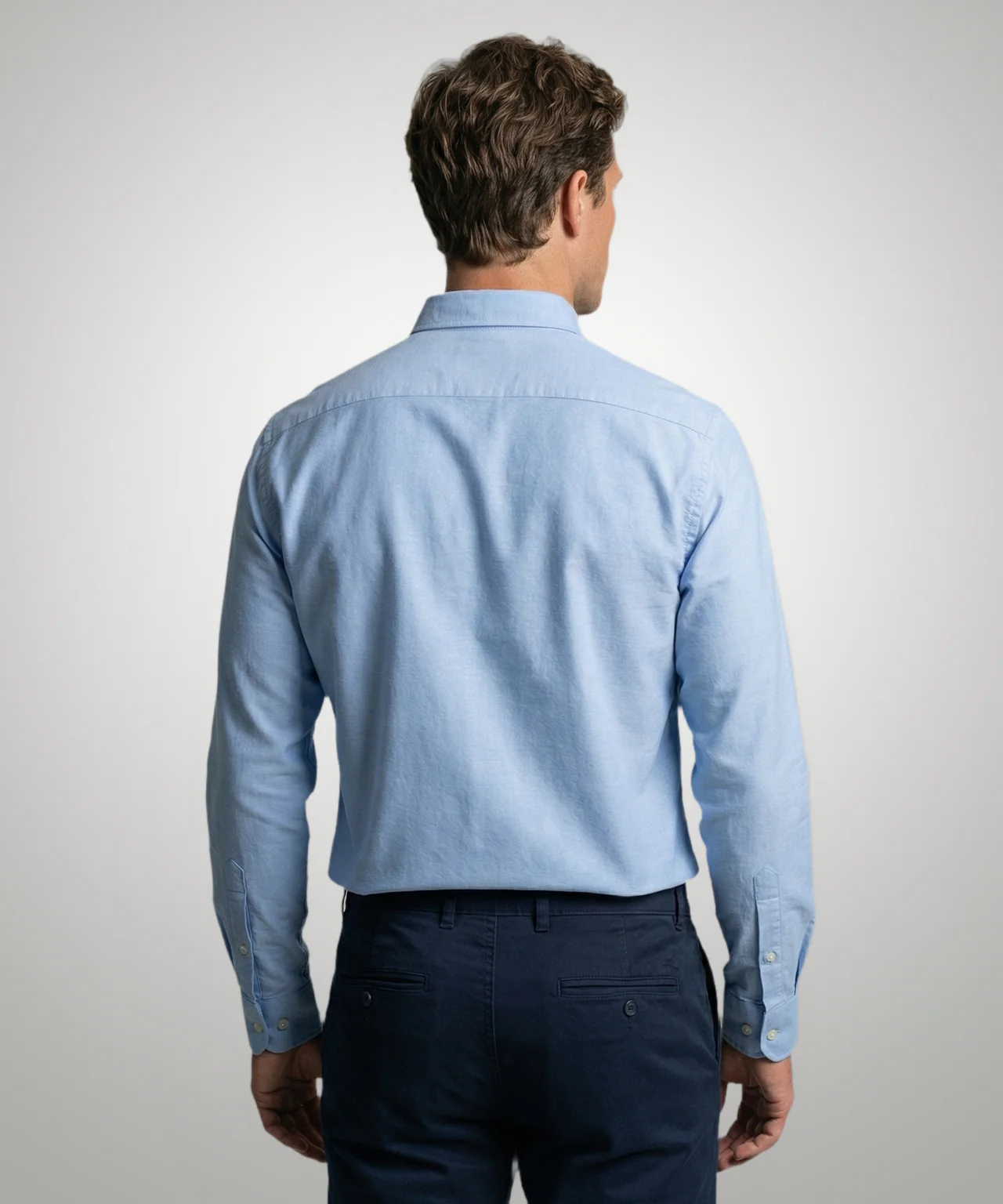 Overhemd Stretch Piqué | Light Blue - Image 3