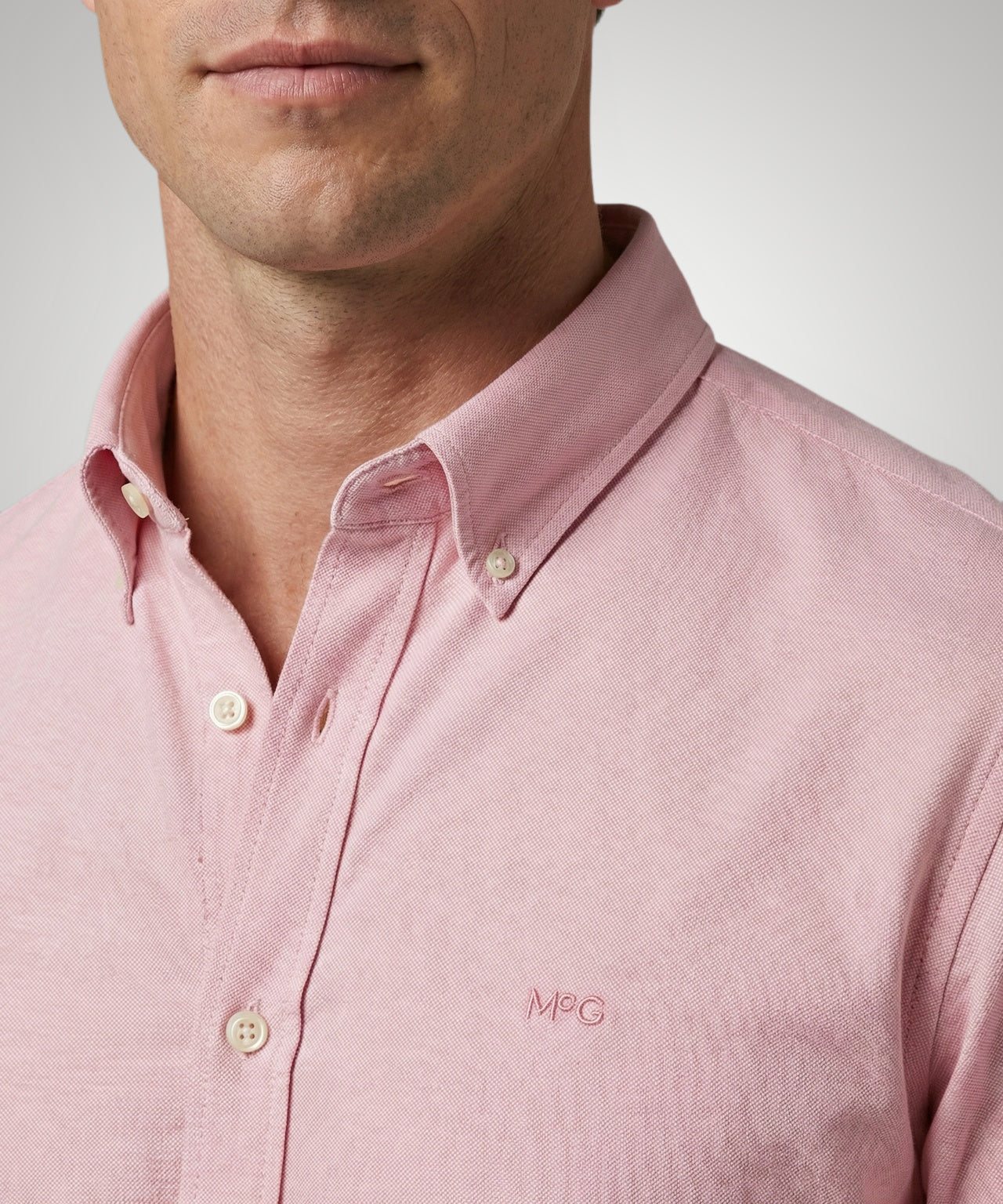 Overhemd Stretch Piqué | Light Pink - Image 5