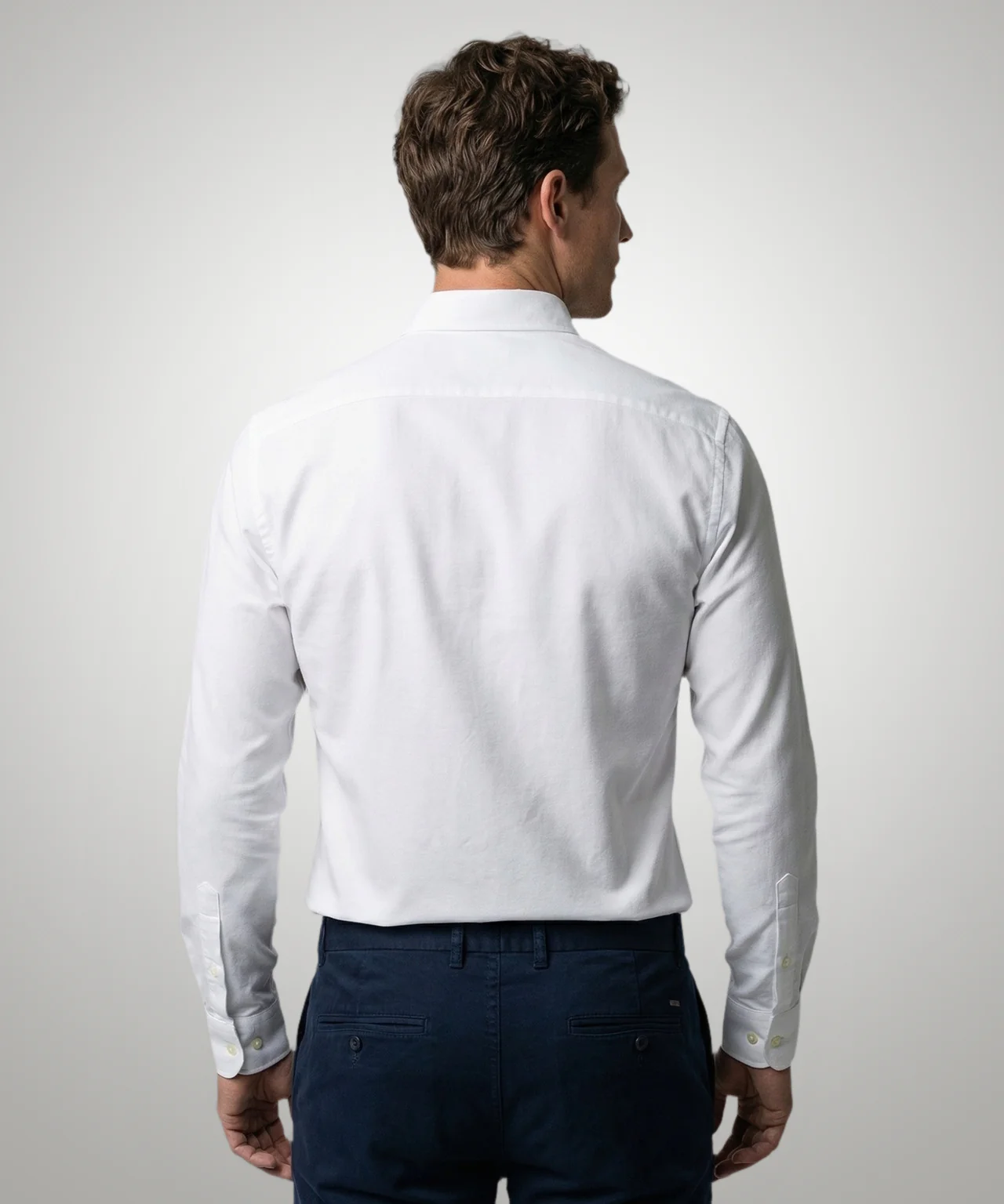 Overhemd Stretch Piqué | White - Image 3