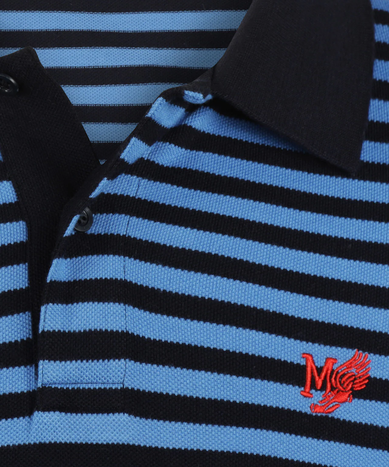 Piqué Polo Streep | Medium Blue - Image 6