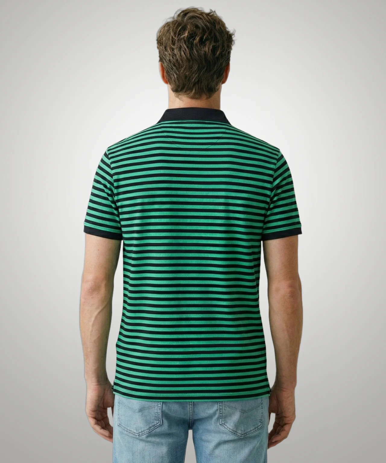 Piqué Polo Streep | Medium Green - Image 3