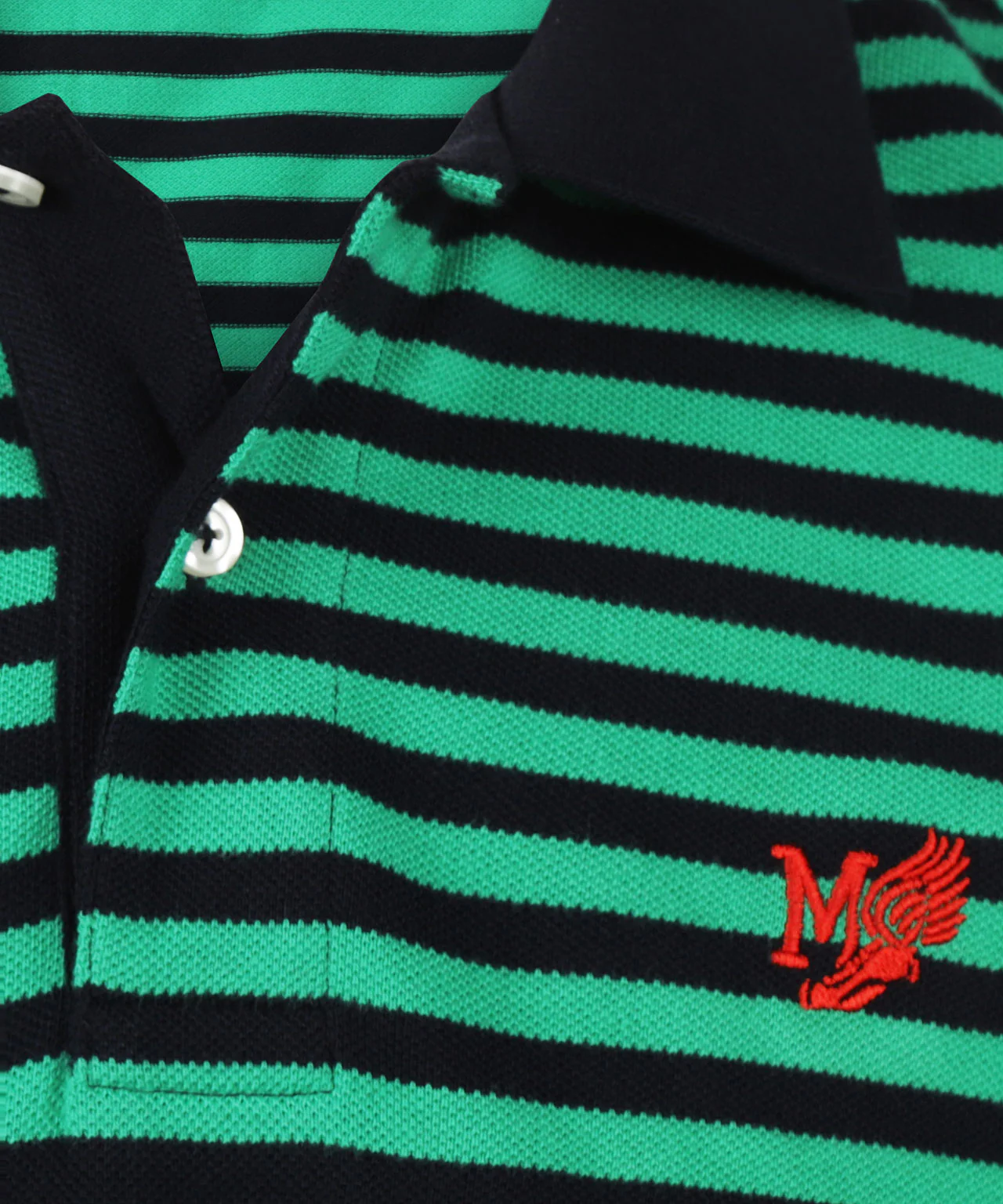 Piqué Polo Streep | Medium Green - Image 6