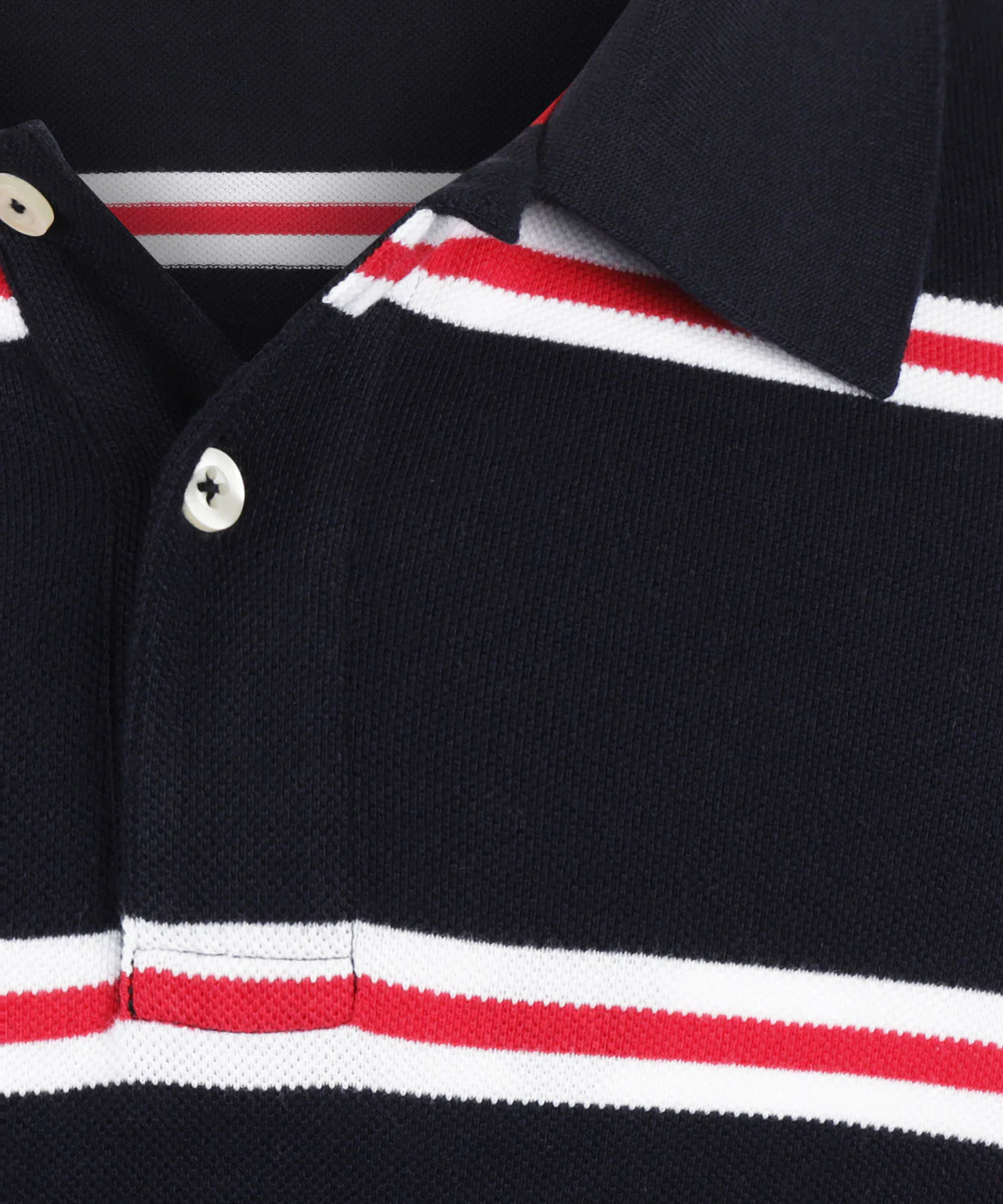 Piqué Polo Streep | Navy - Image 6