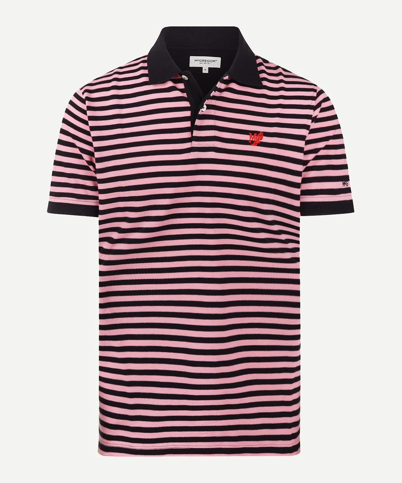 Piqué Polo Streep | Pink - Image 2