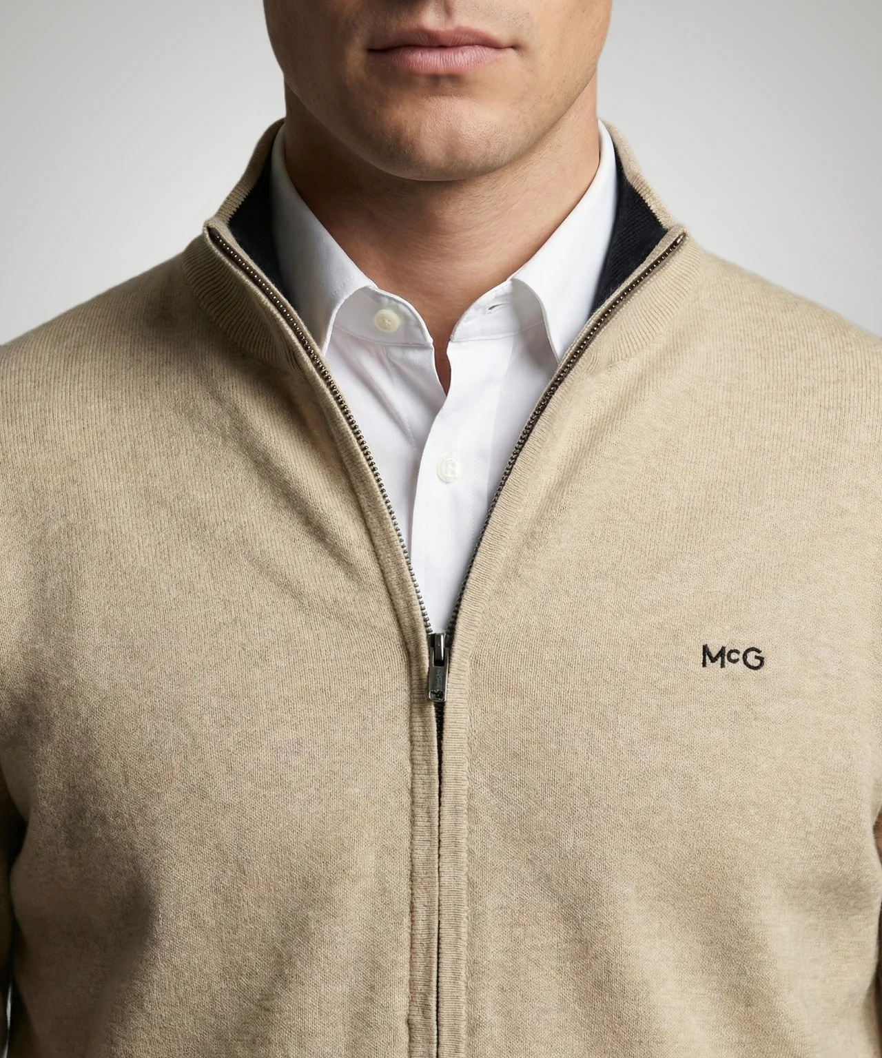 Ritsvest Katoen Cashmere | Sand - Image 5