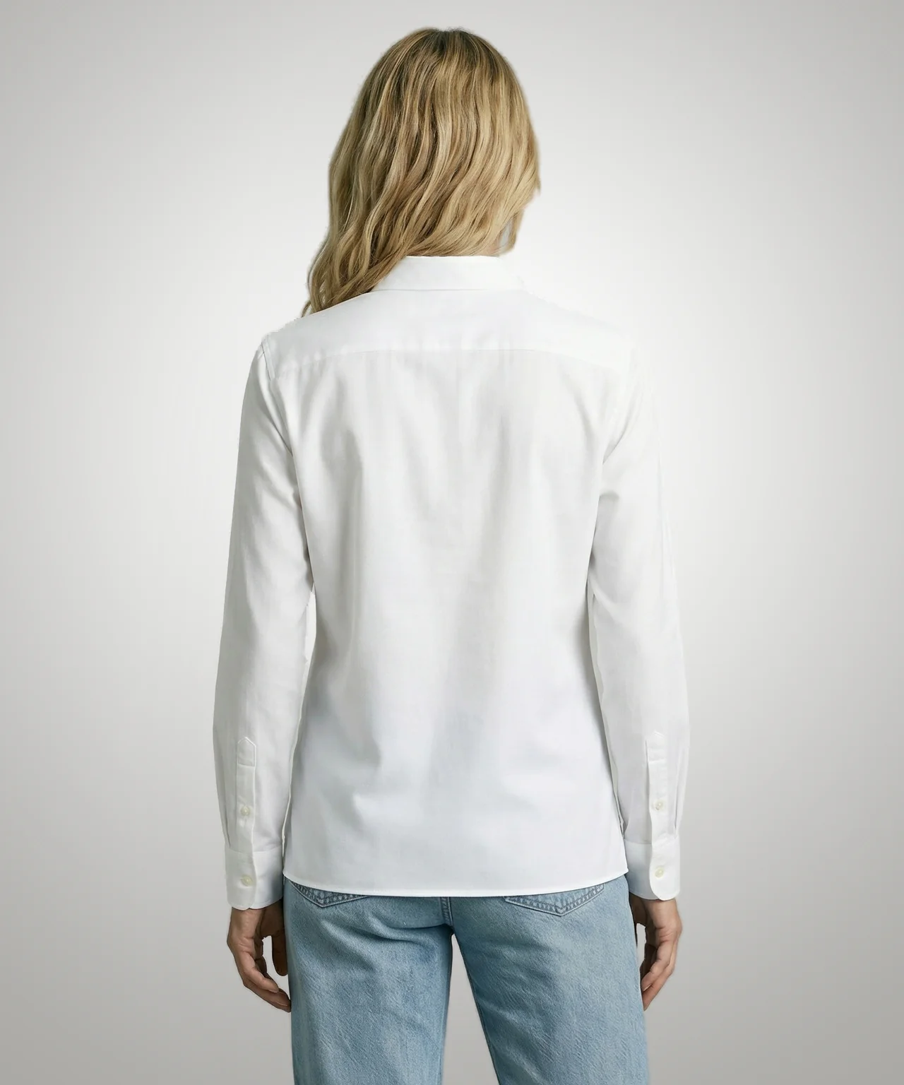 Blouse Stretch Piqué | White - Image 3