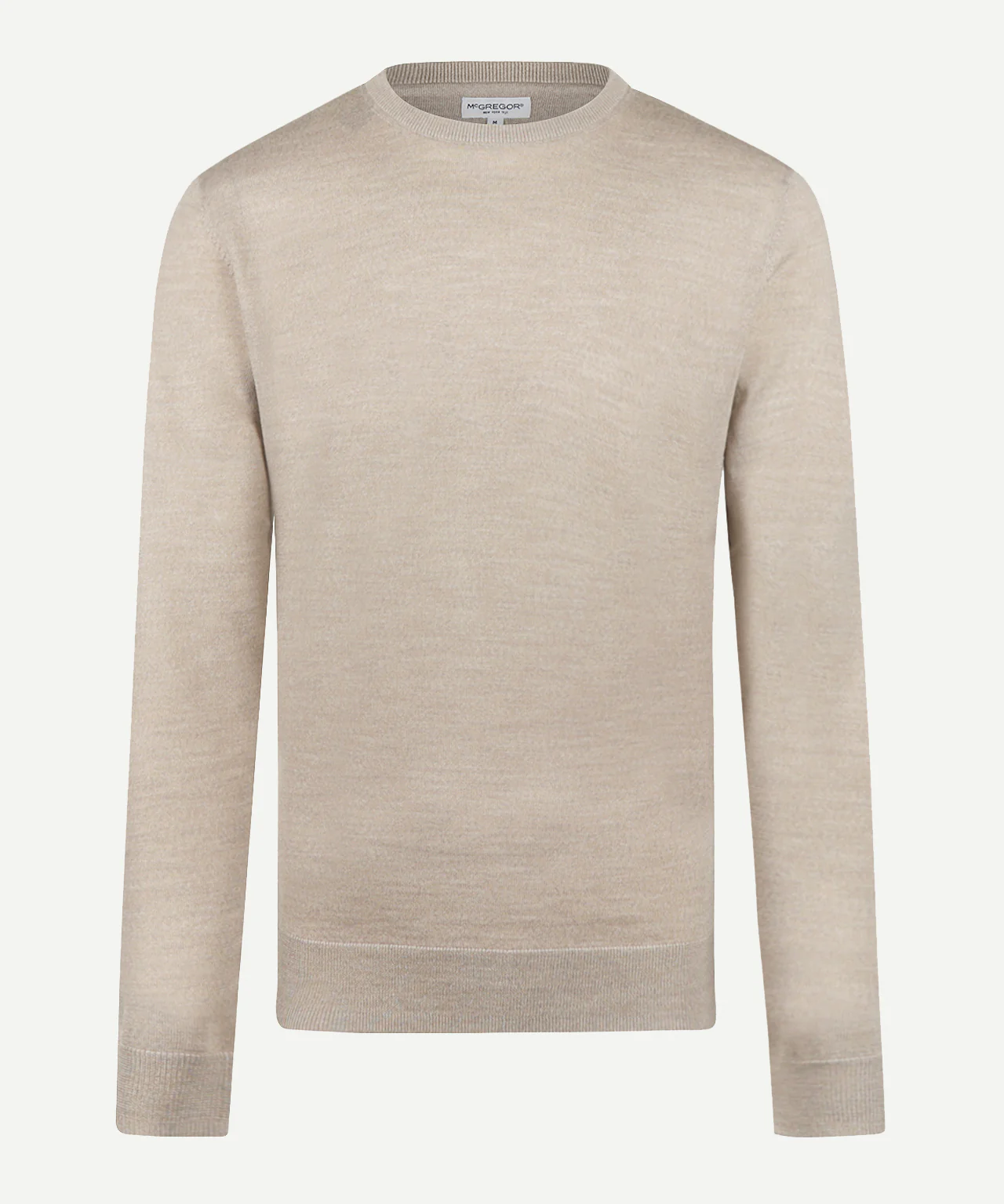 Trui Extra Fine Merino Ronde Hals | Sand - Image 2