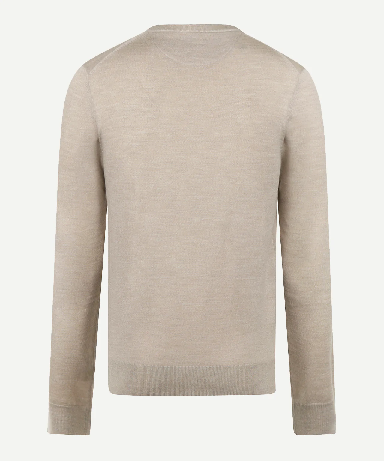 Trui Extra Fine Merino Ronde Hals | Sand - Image 4
