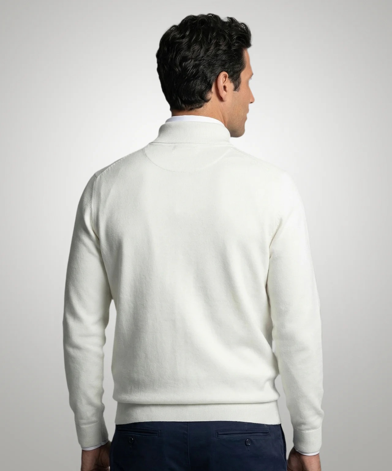 Trui Half-Zip Katoen Cashmere | Kit - Image 3