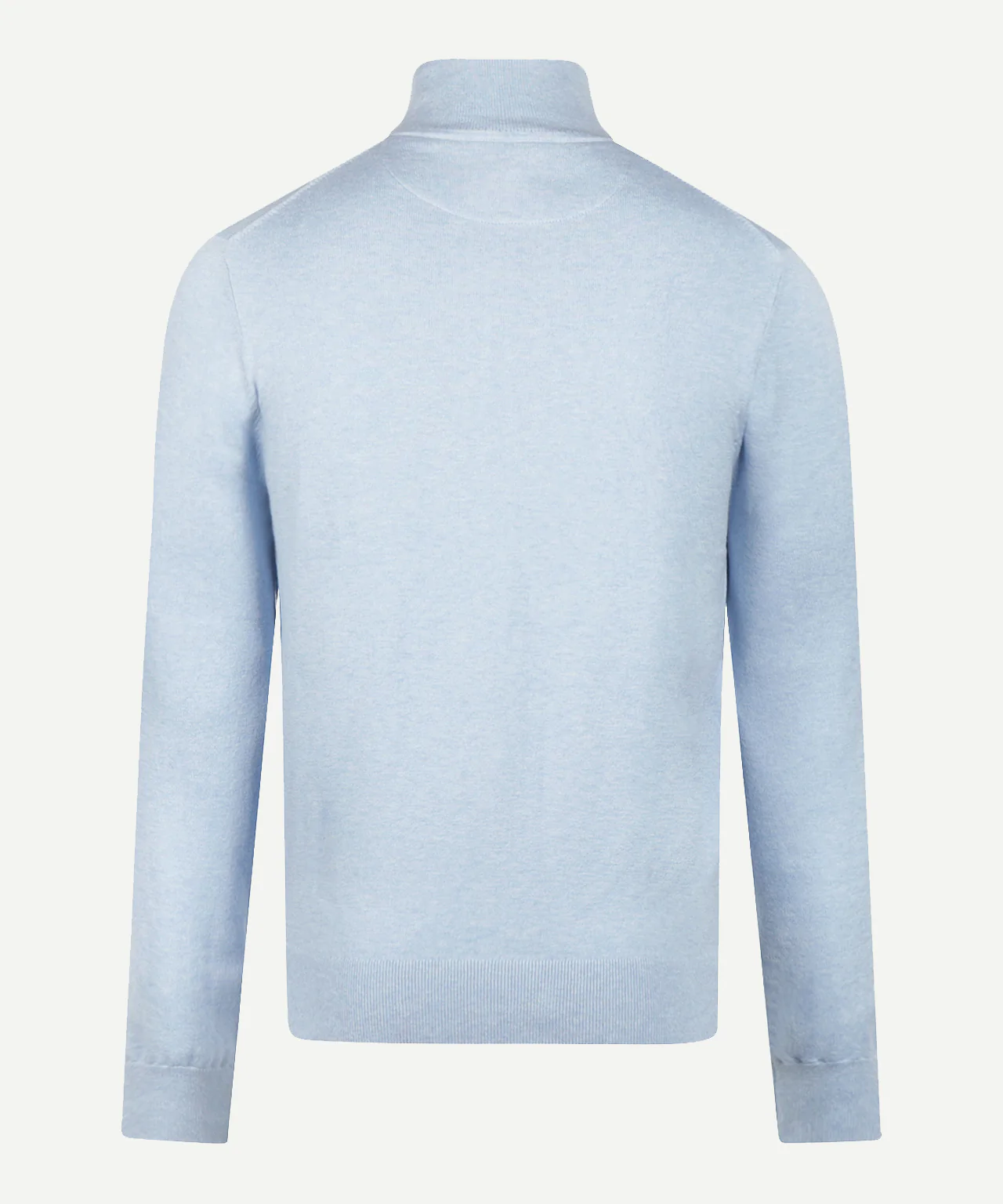 Trui Half-Zip Katoen Cashmere | Light Blue - Image 4
