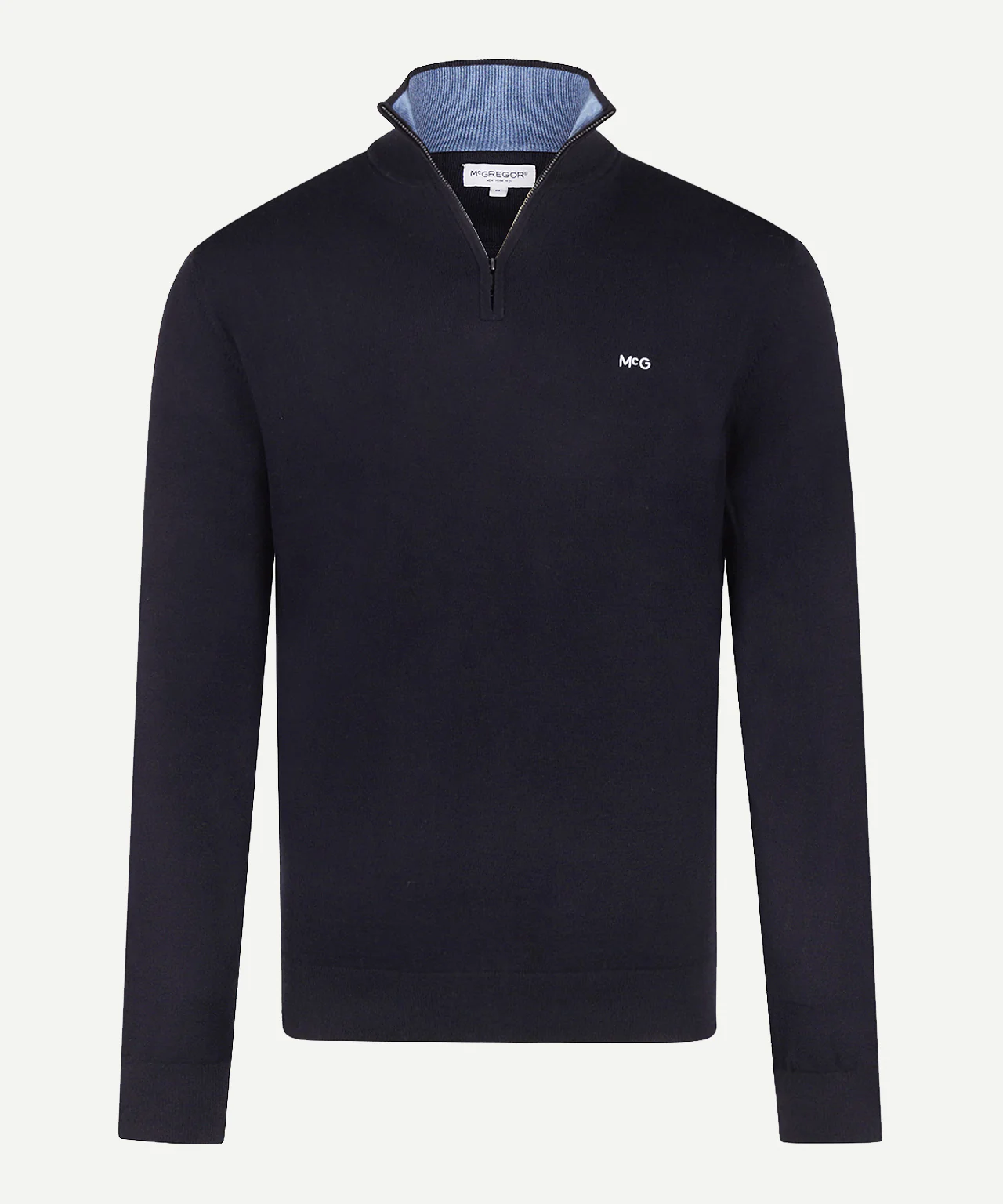 Trui Half-Zip Katoen Cashmere | Navy - Image 2