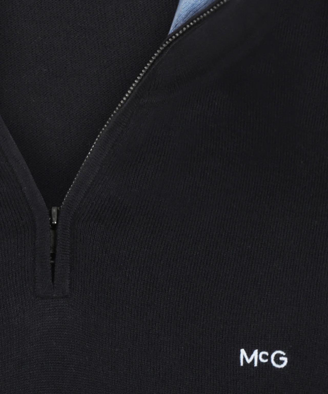 Trui Half-Zip Katoen Cashmere | Navy - Image 6