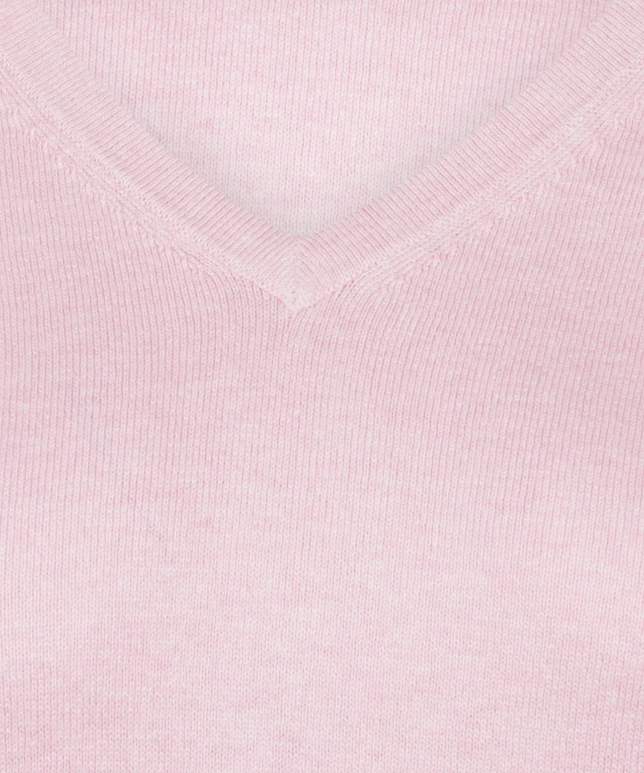 Trui Katoen-Kasjmier V-Hals | Light Pink - Image 6