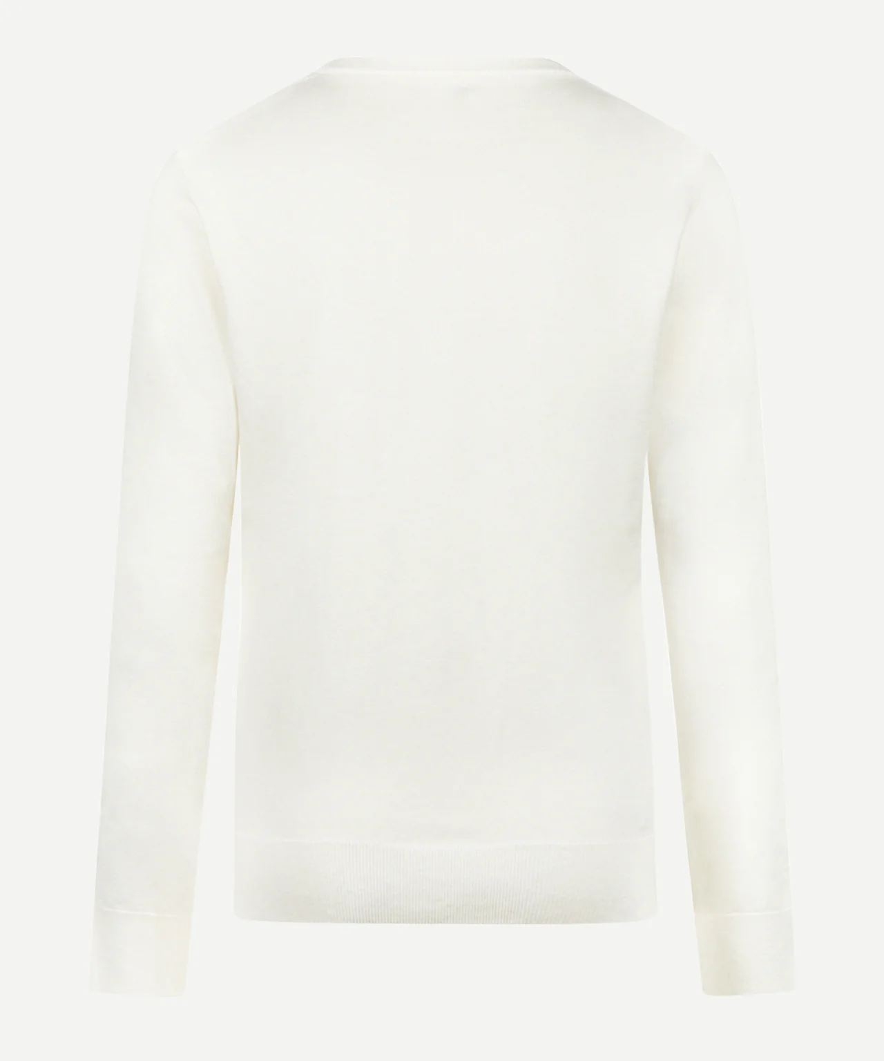 Trui Katoen-Kasjmier V-Hals | Off White - Image 4